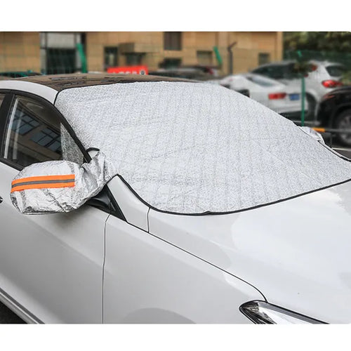Magnetic Windshield Snow Cover with Mirror Covers